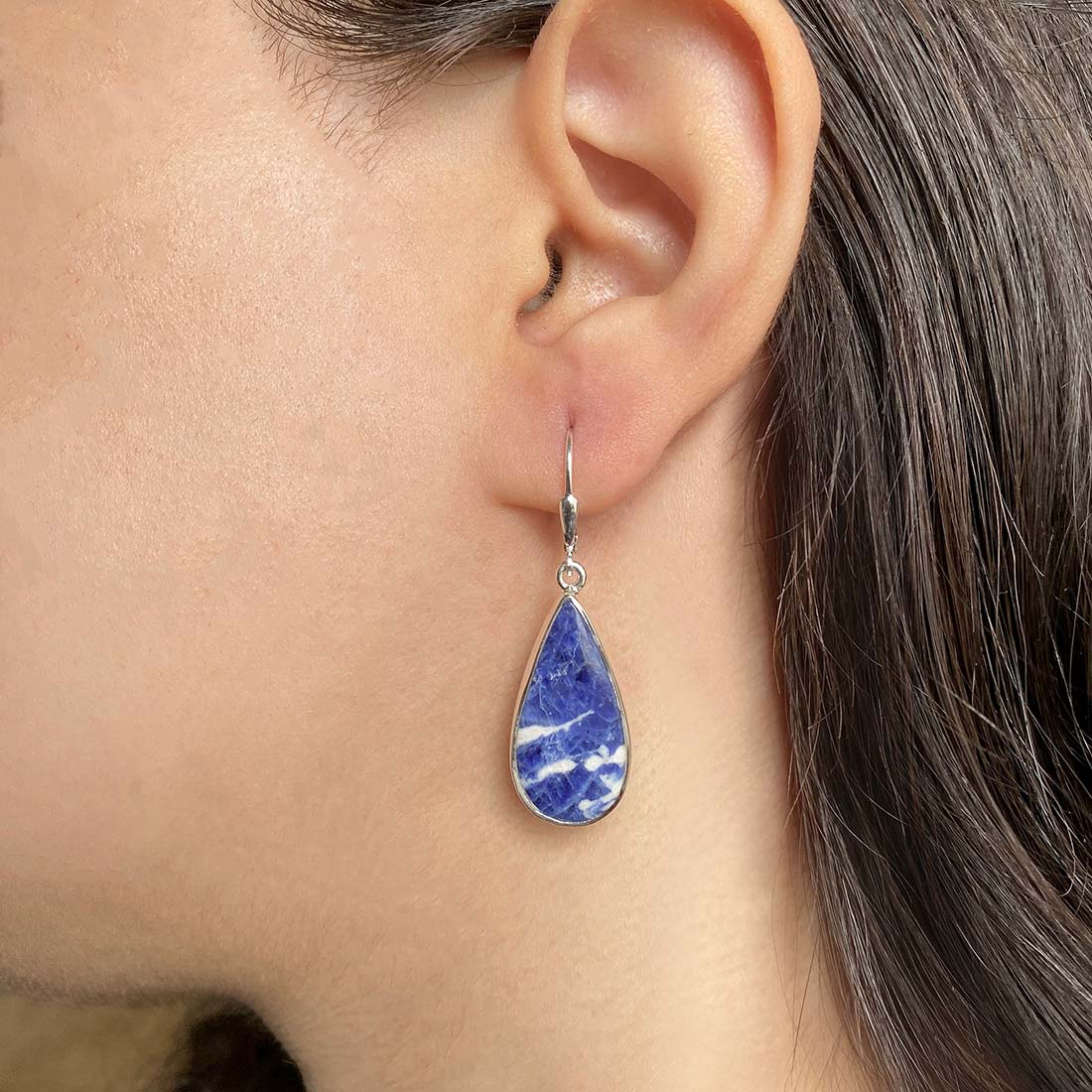 Sodalite Earring-(SDL-E-29.)