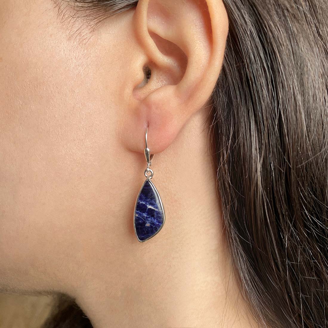 Sodalite Earring-(SDL-E-3.)