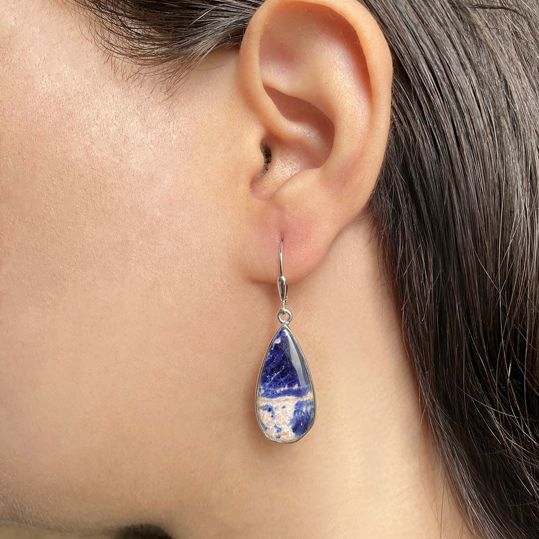 Sodalite Earring-(SDL-E-30.)