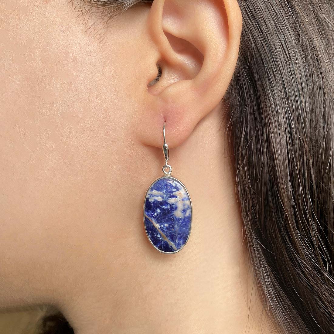 Sodalite Earring-(SDL-E-32.)