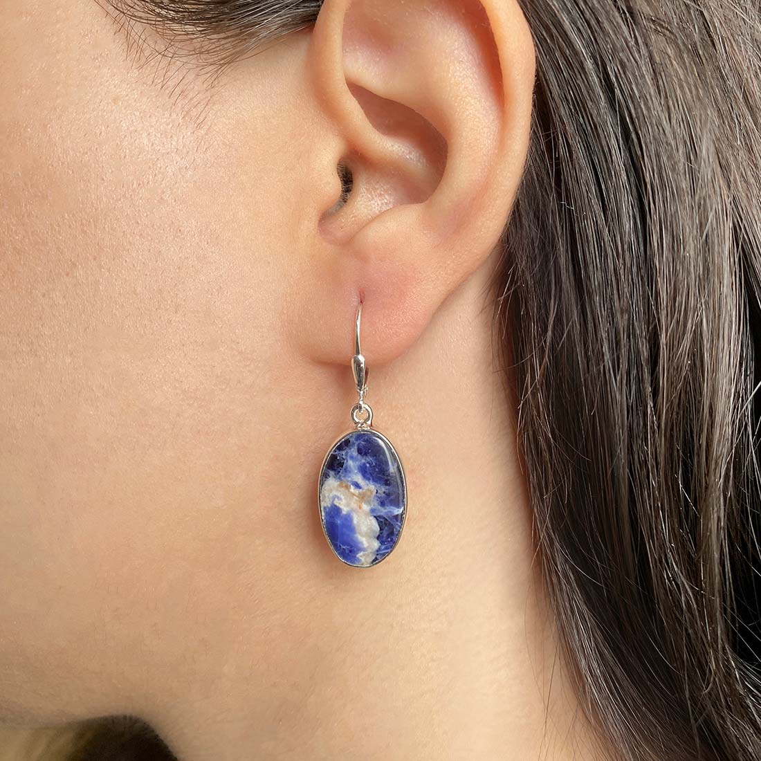 Sodalite Earring-(SDL-E-8.)