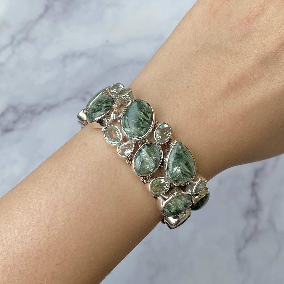 Seraphinite Bracelet-(SER-B-1.)