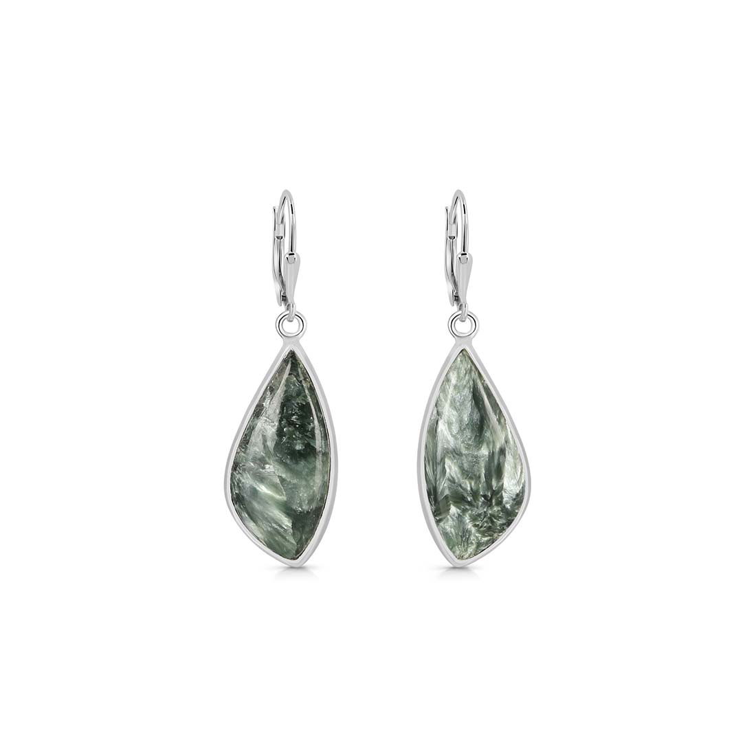 Seraphinite Earring-(SER-E-10.)