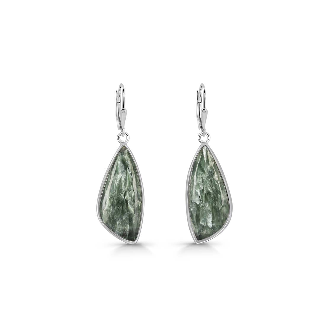 Seraphinite Earring-(SER-E-12.)