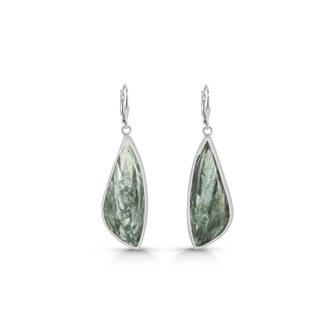 Seraphinite Earring-(SER-E-16.)