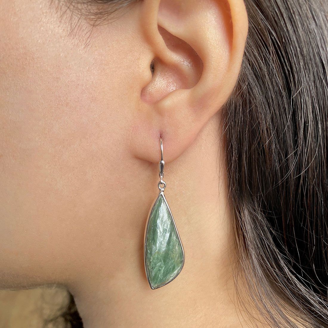 Seraphinite Earring-(SER-E-16.)