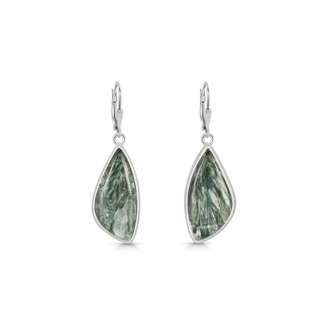 Seraphinite Earring-(SER-E-3.)