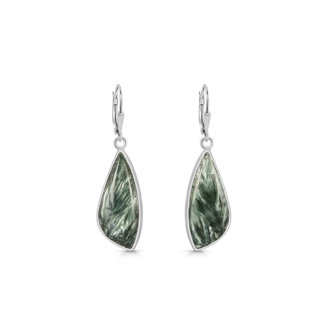 Seraphinite Earring-(SER-E-5.)