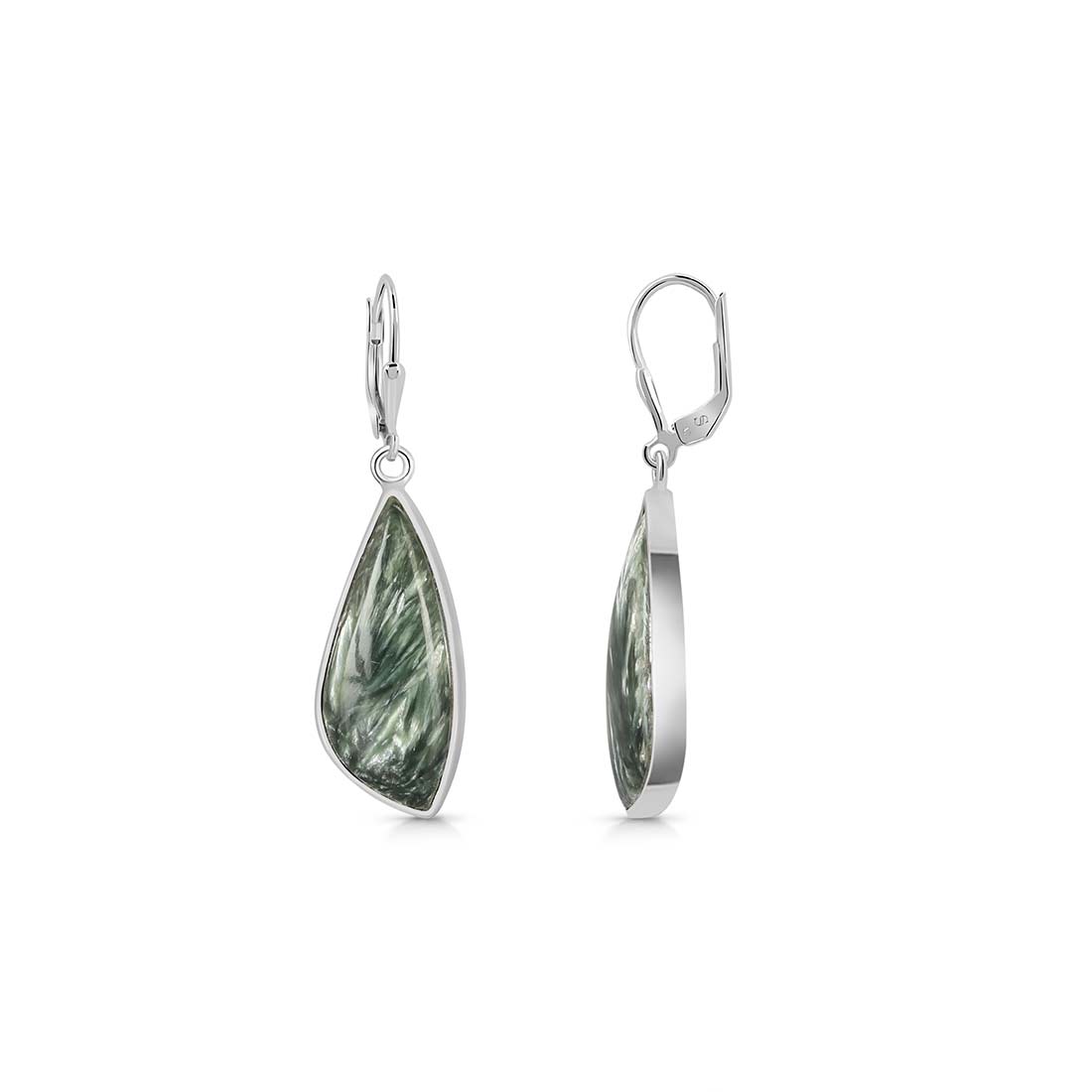 Seraphinite Earring-(SER-E-5.)