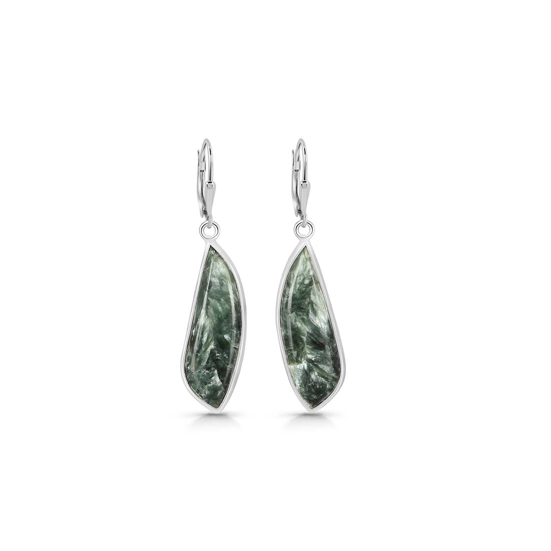 Seraphinite Earring-(SER-E-6.)