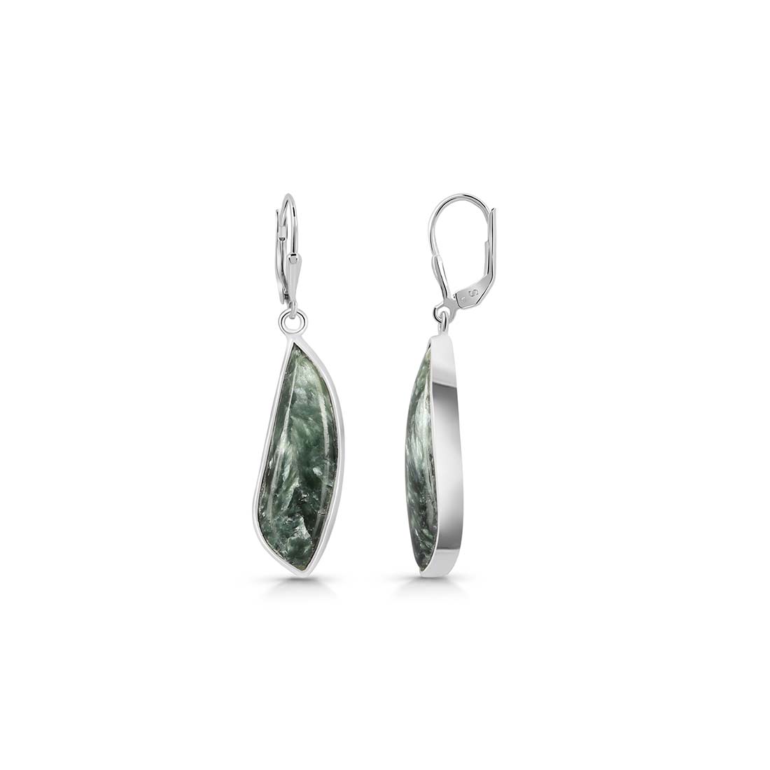 Seraphinite Earring-(SER-E-6.)