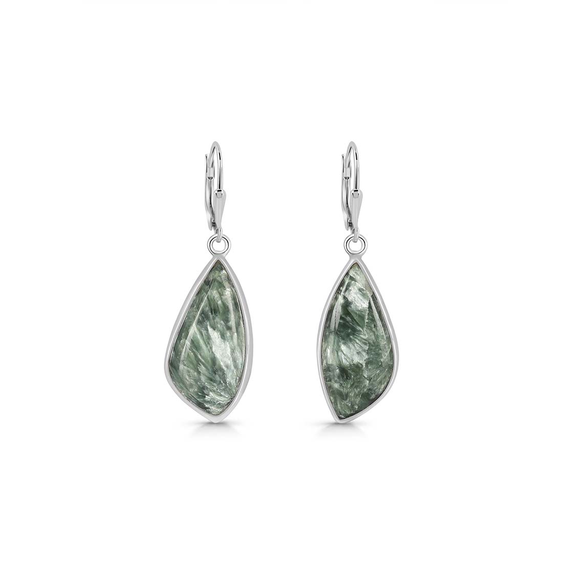 Seraphinite Earring-(SER-E-7.)