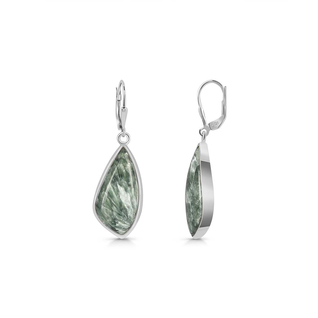 Seraphinite Earring-(SER-E-7.)