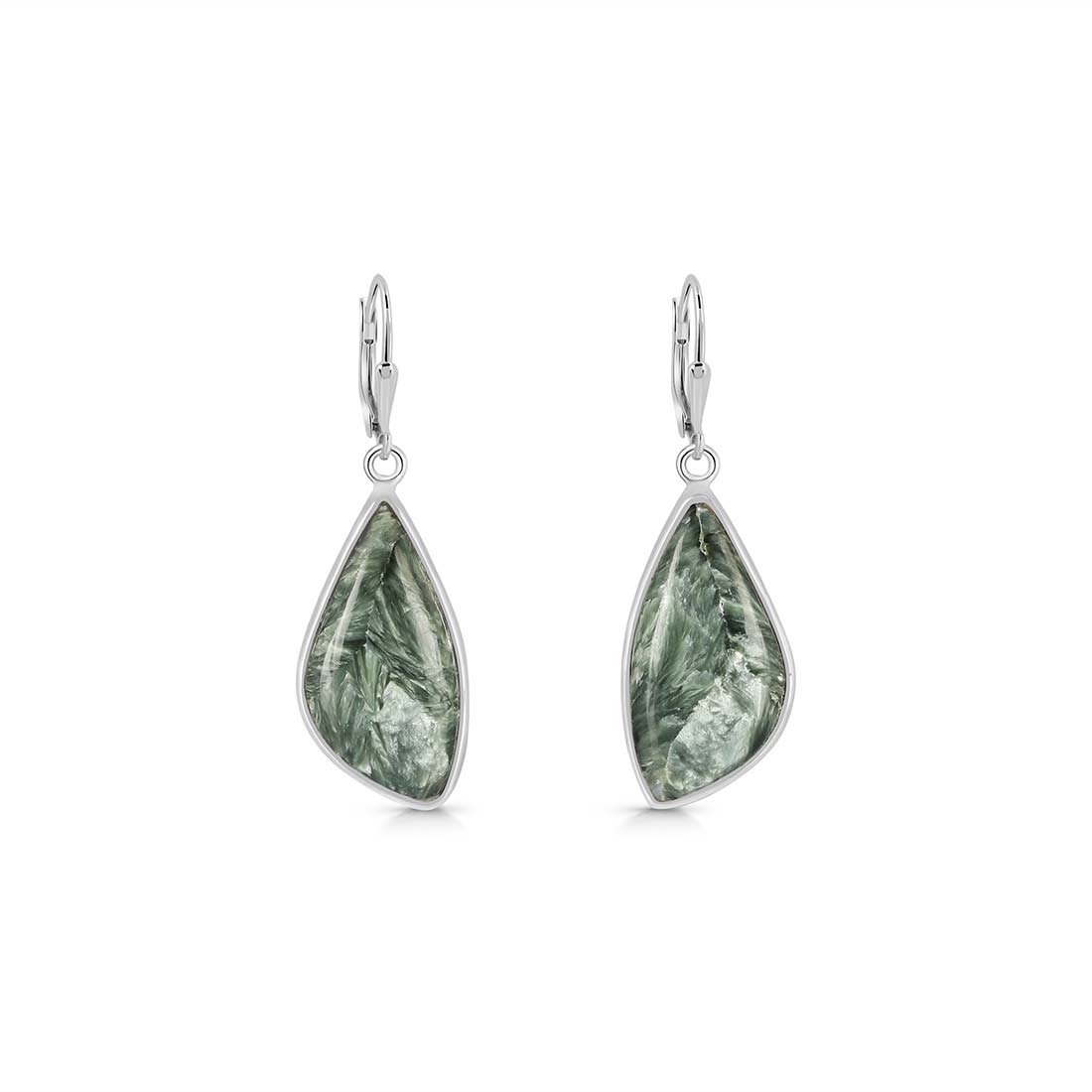 Seraphinite Earring-(SER-E-8.)