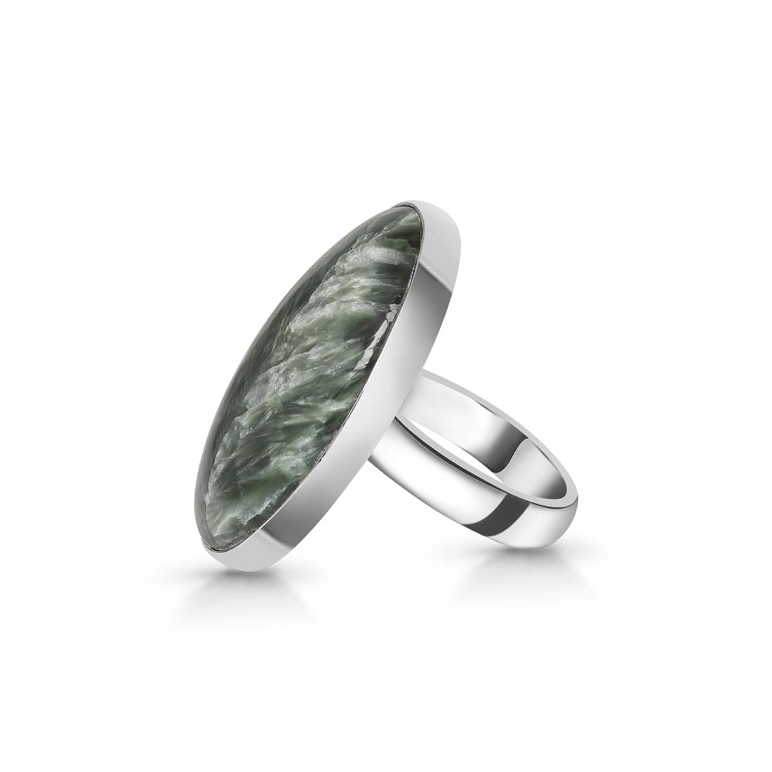 Seraphinite Adjustable Ring -(SER-R-10.)