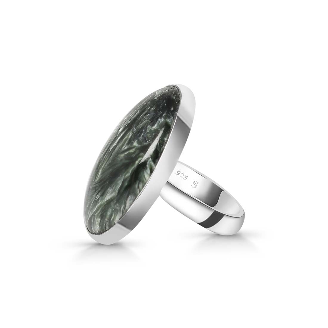 Seraphinite Adjustable Ring -(SER-R-20.)