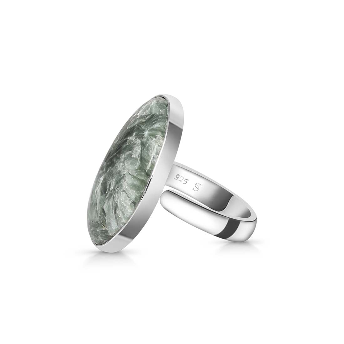 Seraphinite Adjustable Ring -(SER-R-23.)