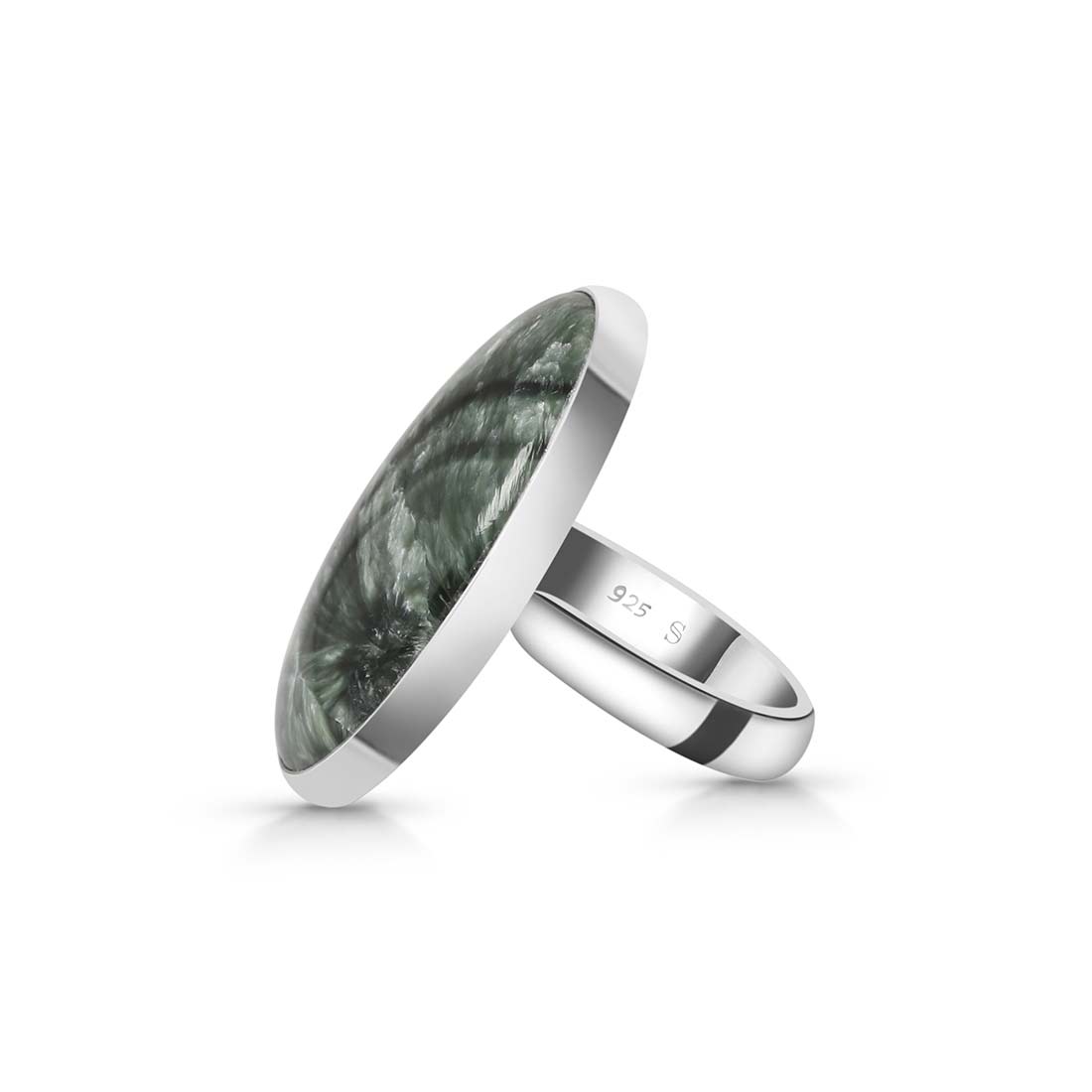 Seraphinite Adjustable Ring -(SER-R-27.)