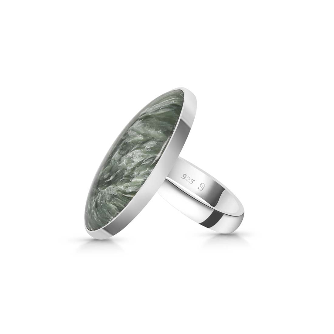 Seraphinite Adjustable Ring -(SER-R-31.)