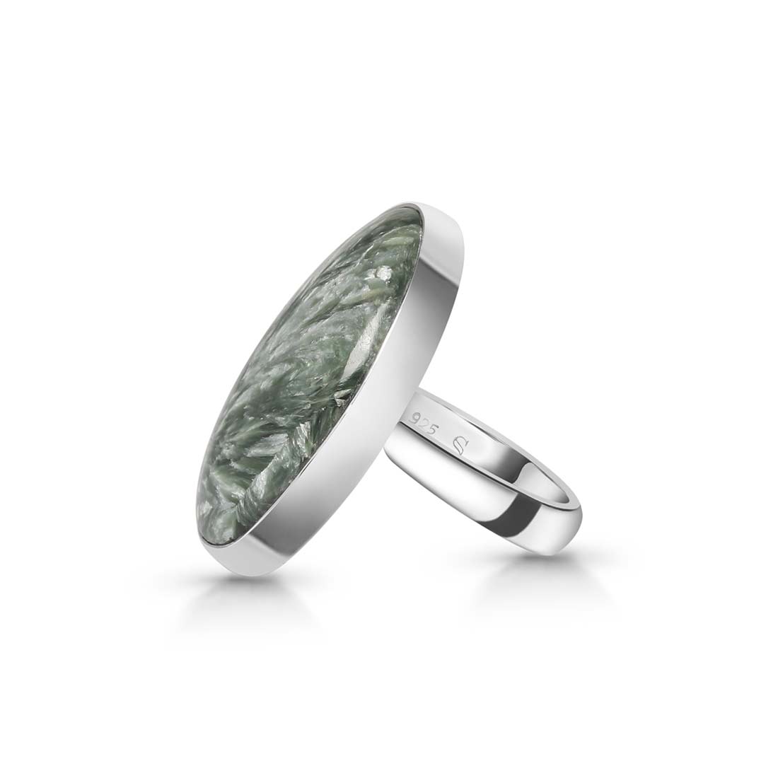 Seraphinite Adjustable Ring -(SER-R-32.)