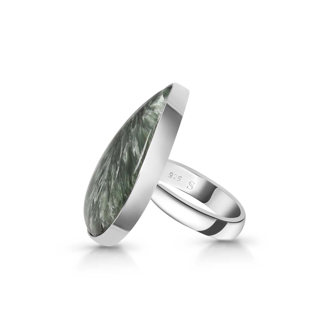 Seraphinite Adjustable Ring -(SER-R-33.)