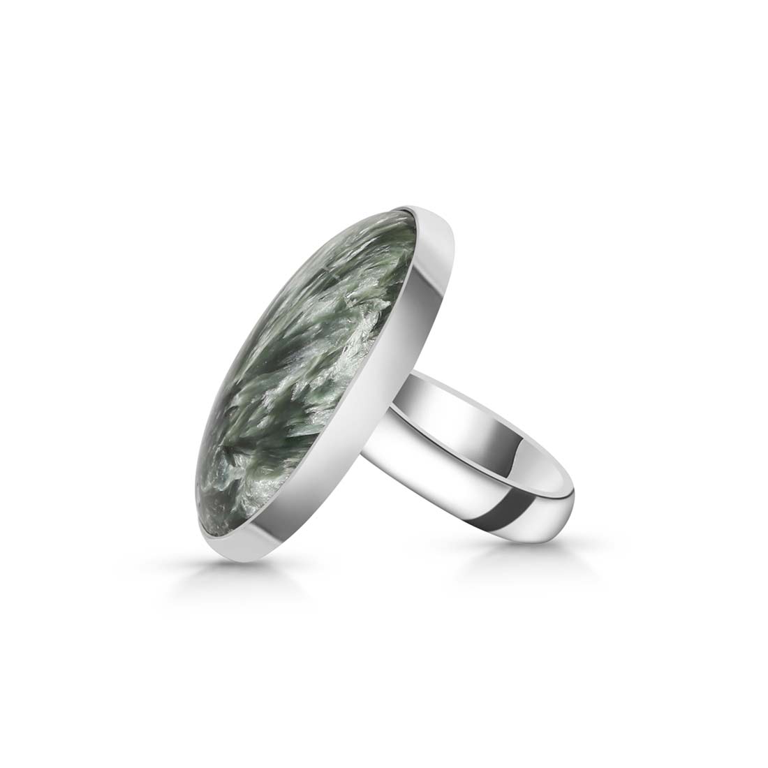 Seraphinite Adjustable Ring -(SER-R-34.)