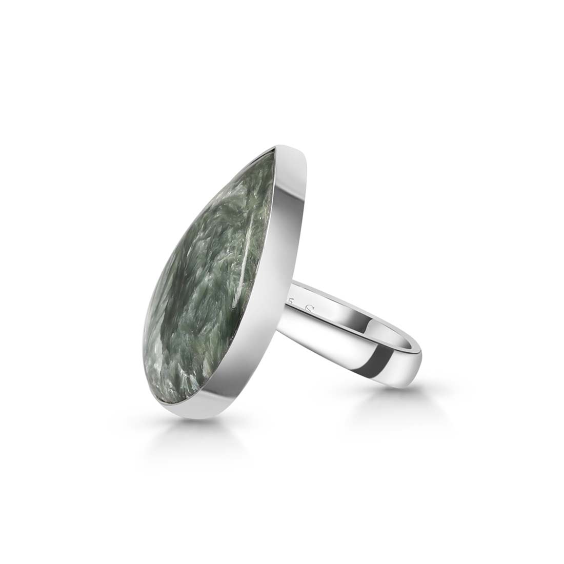 Seraphinite Adjustable Ring -(SER-R-8.)