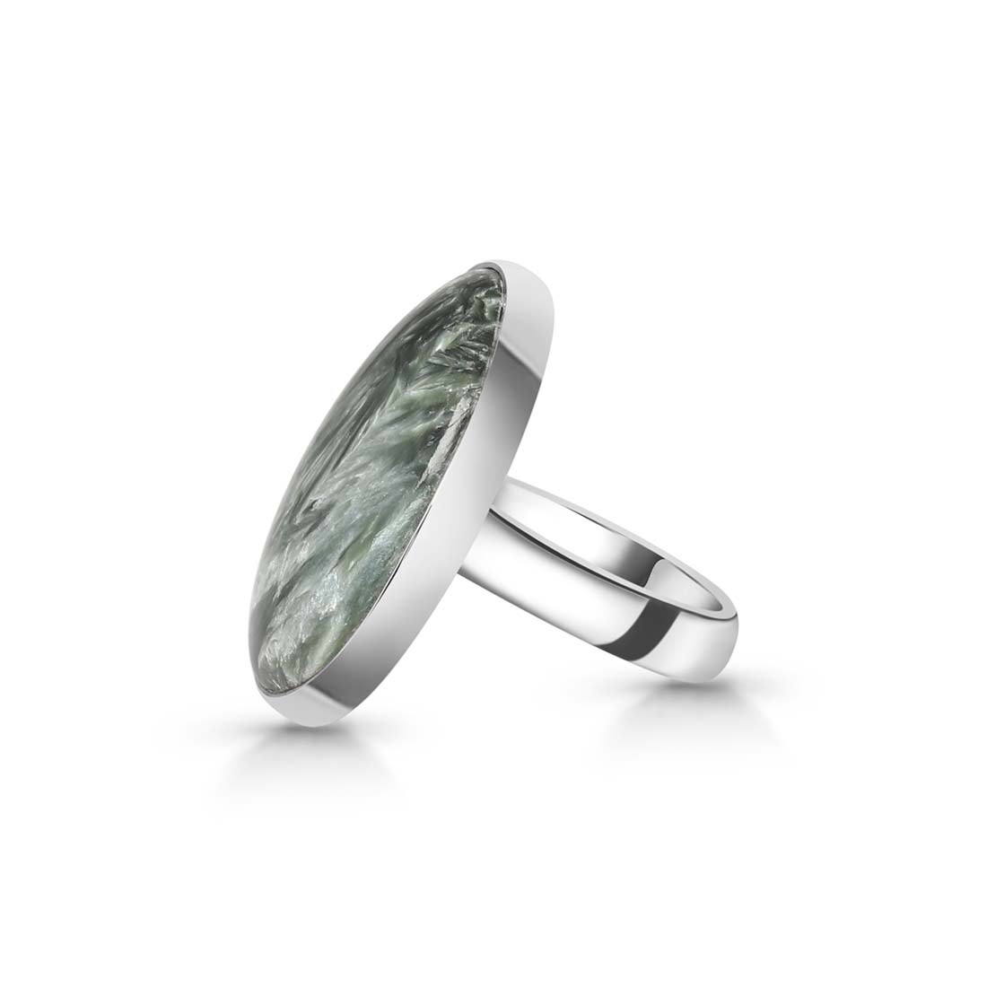 Seraphinite Adjustable Ring -(SER-R-9.)