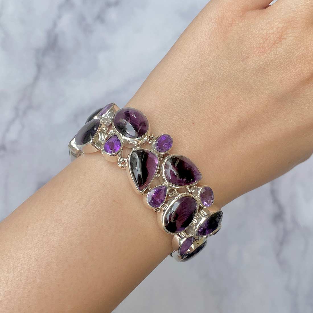 Star Amethyst Bracelet-(STA-B-1.)