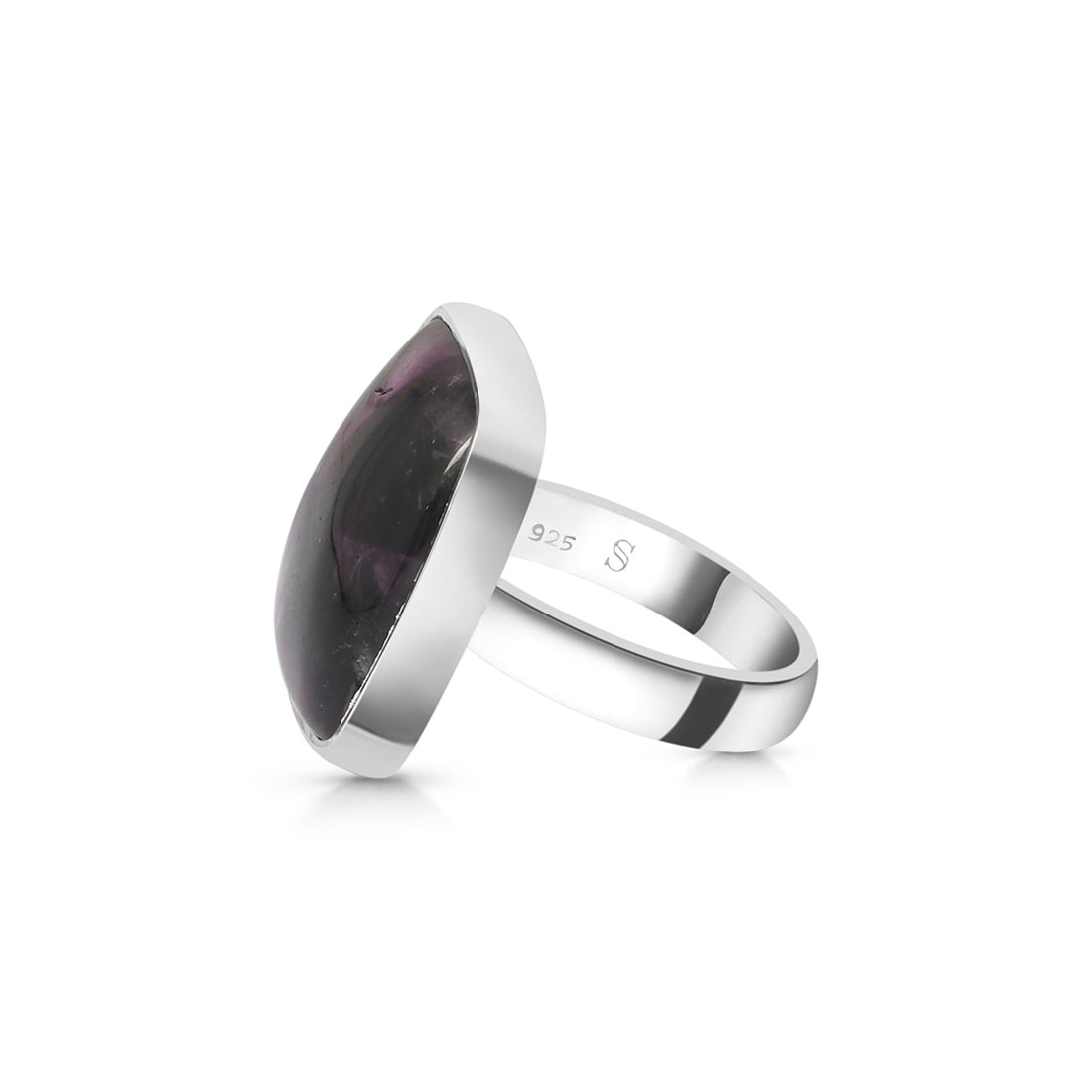 Star Amethyst Adjustable Ring-(STA-R-22.)