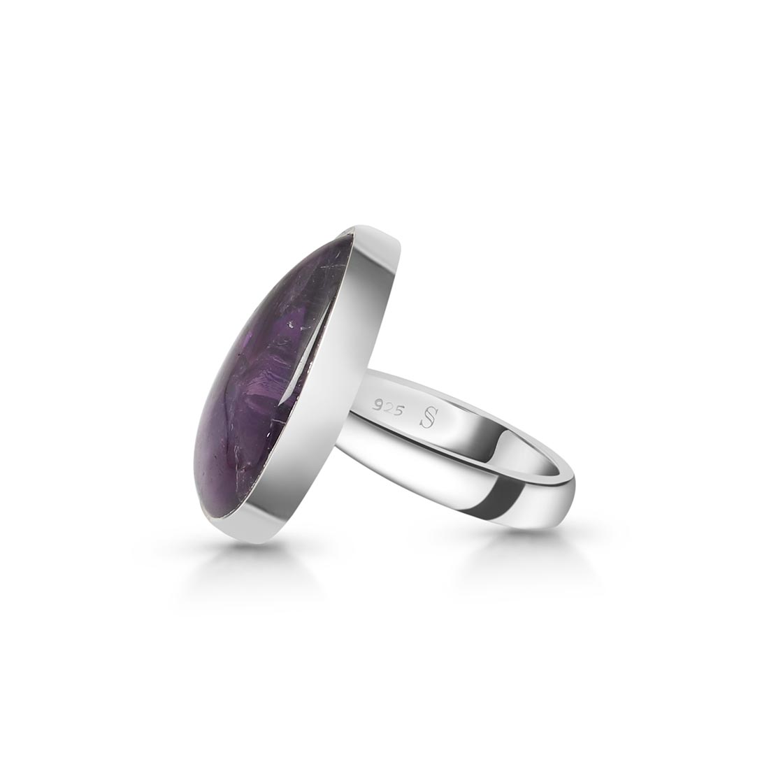 Star Amethyst Adjustable Ring-(STA-R-24.)