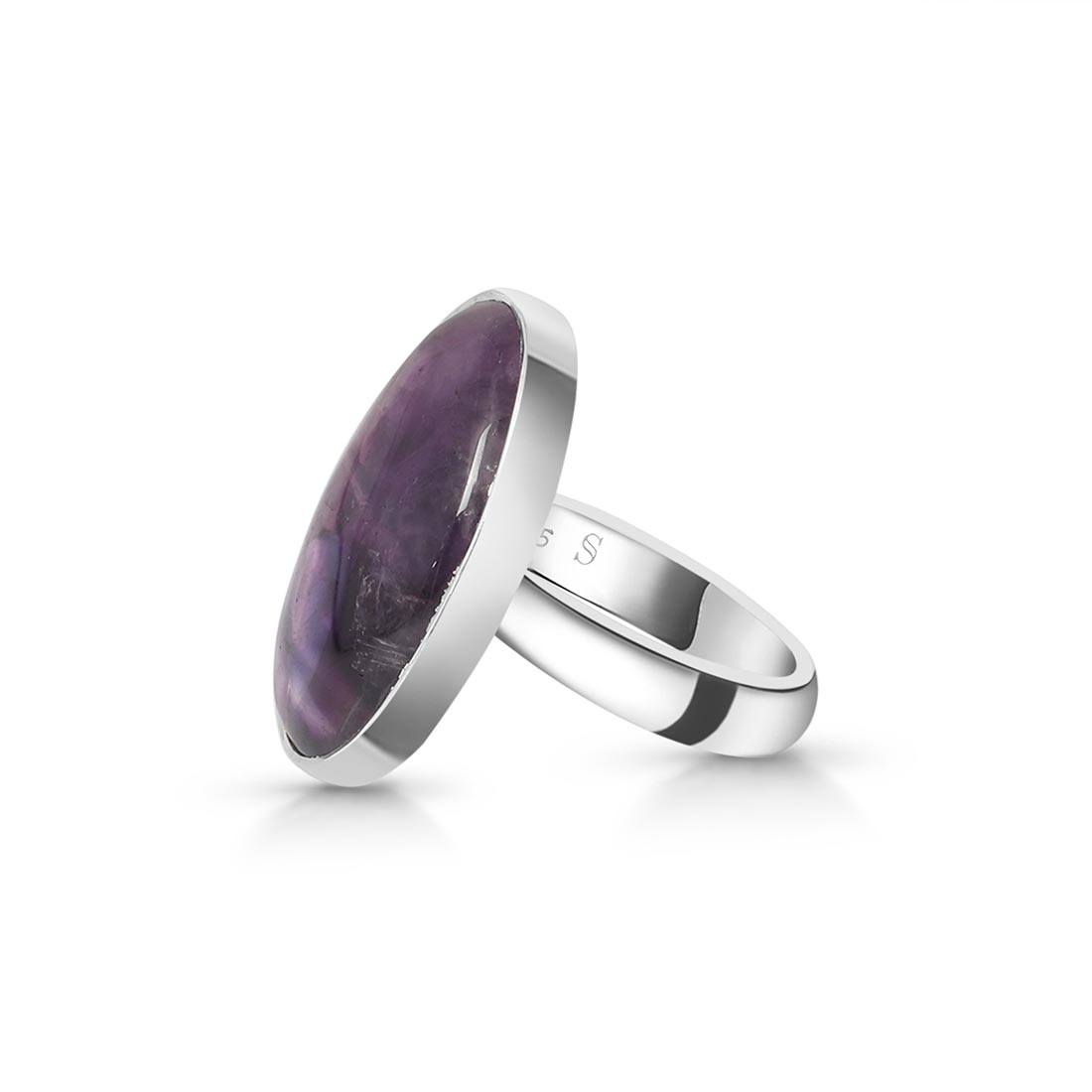 Star Amethyst Adjustable Ring-(STA-R-27.)