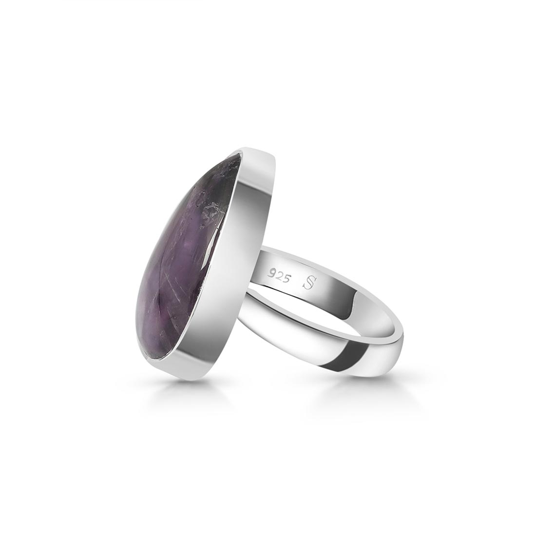 Star Amethyst Adjustable Ring-(STA-R-30.)