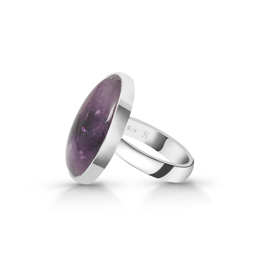 Star Amethyst Adjustable Ring-(STA-R-6.)