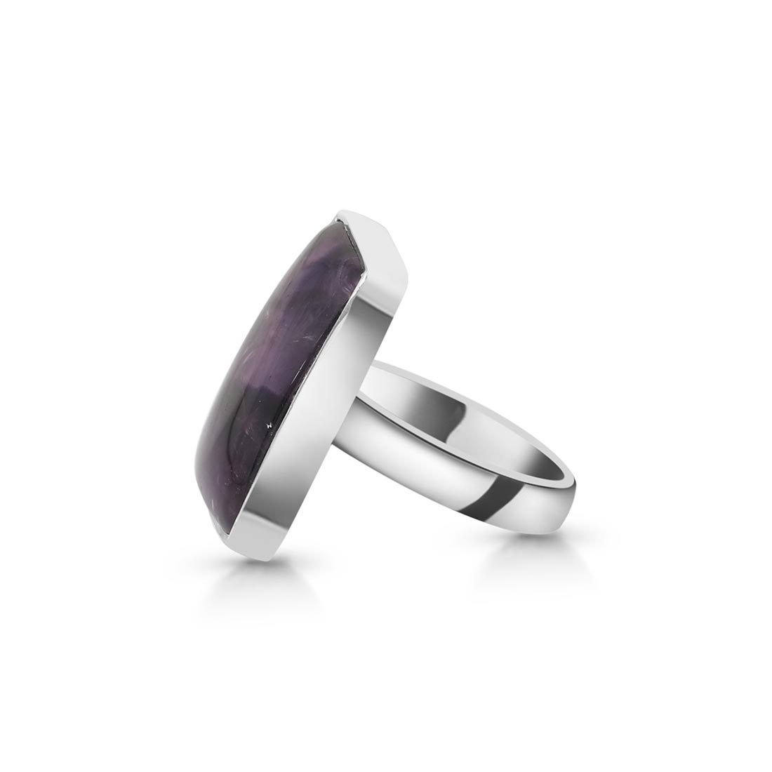 Star Amethyst Adjustable Ring-(STA-R-9.)