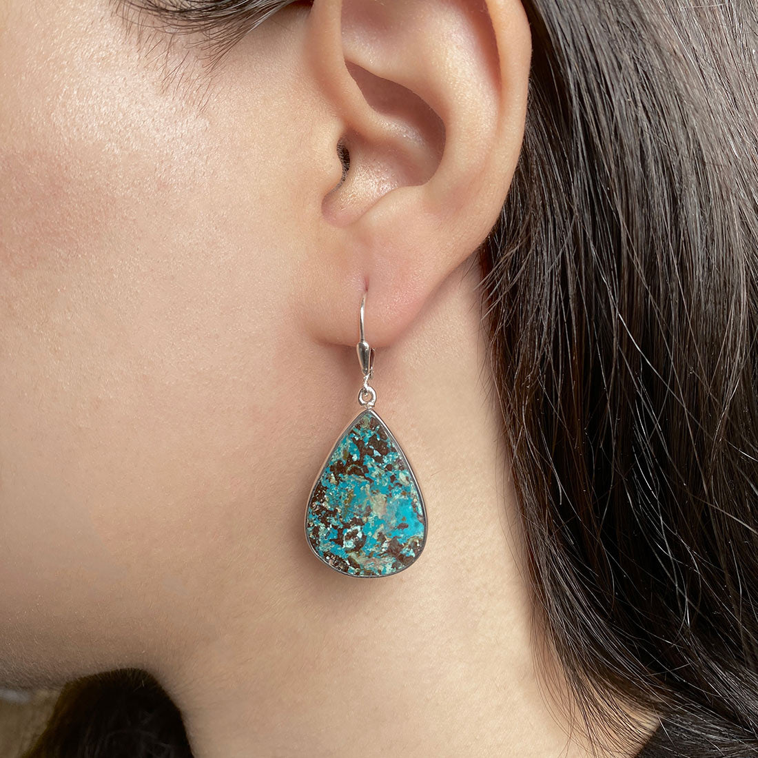 Shattuckite Earring-(STK-E-14.)