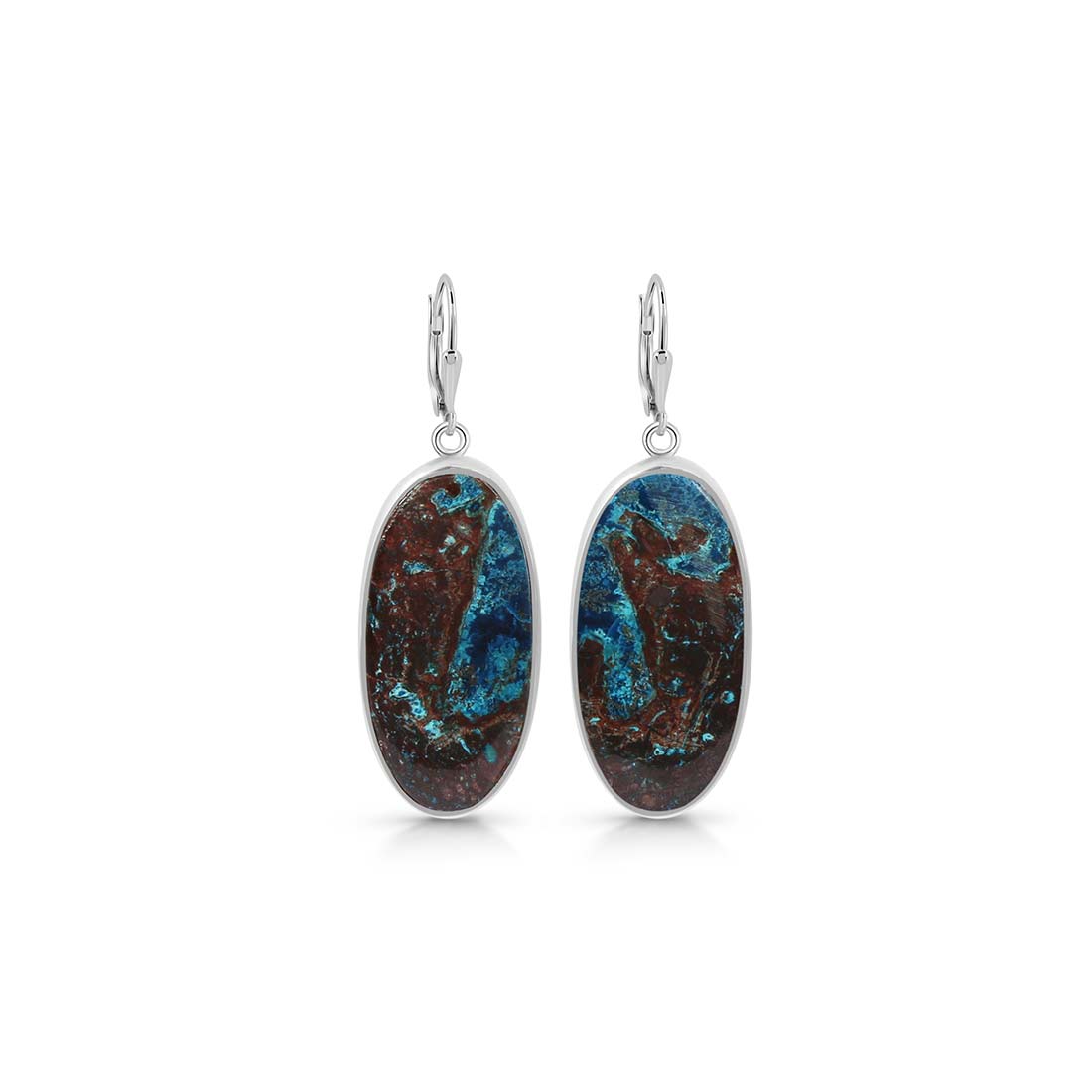 Shattuckite Earring-(STK-E-18.)