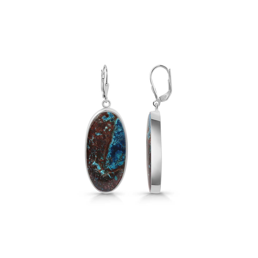 Shattuckite Earring-(STK-E-18.)