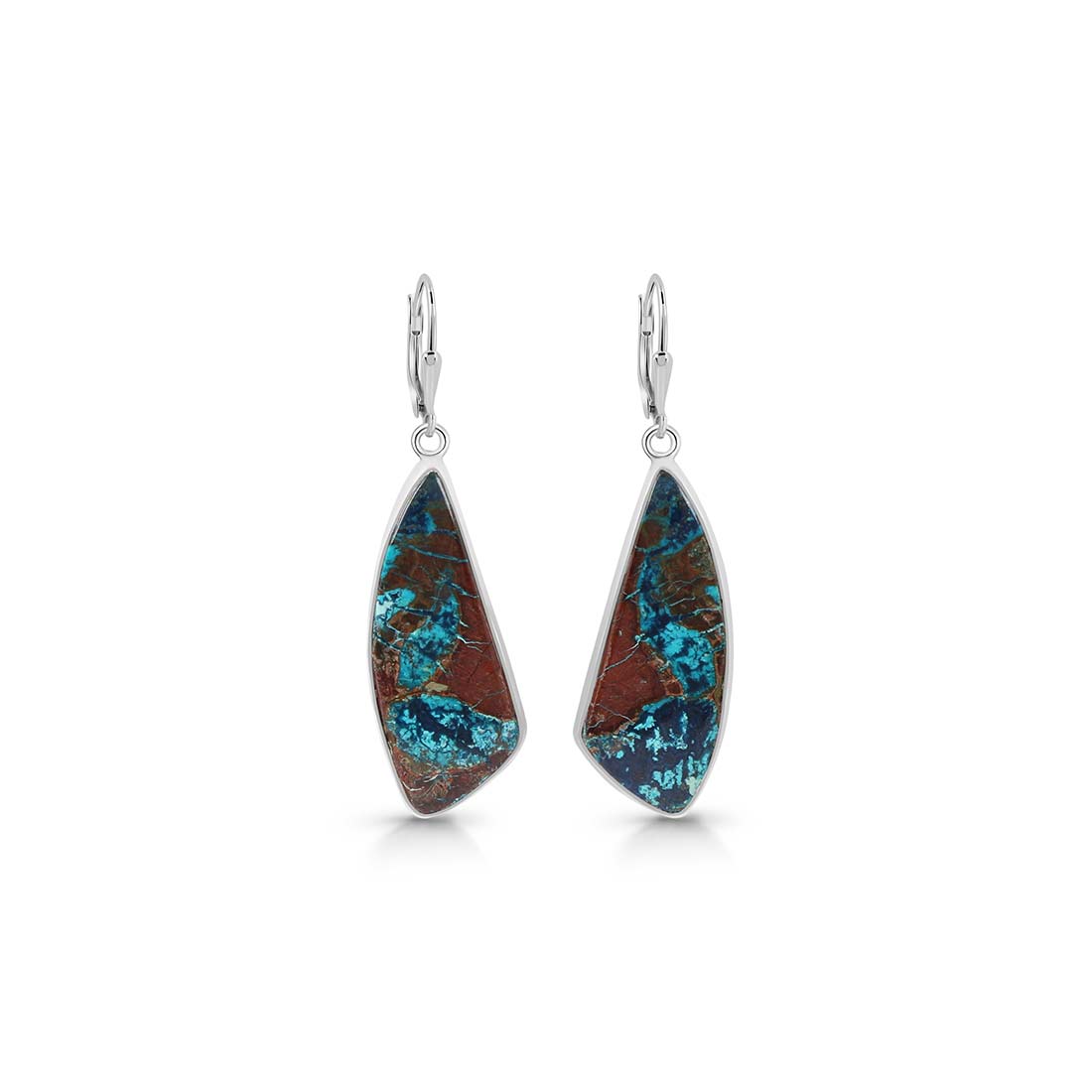 Shattuckite Earring-(STK-E-22.)