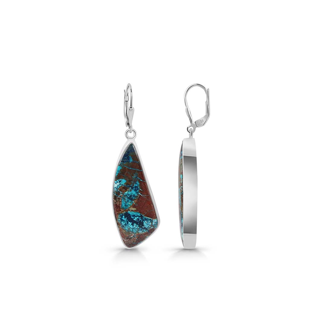 Shattuckite Earring-(STK-E-22.)