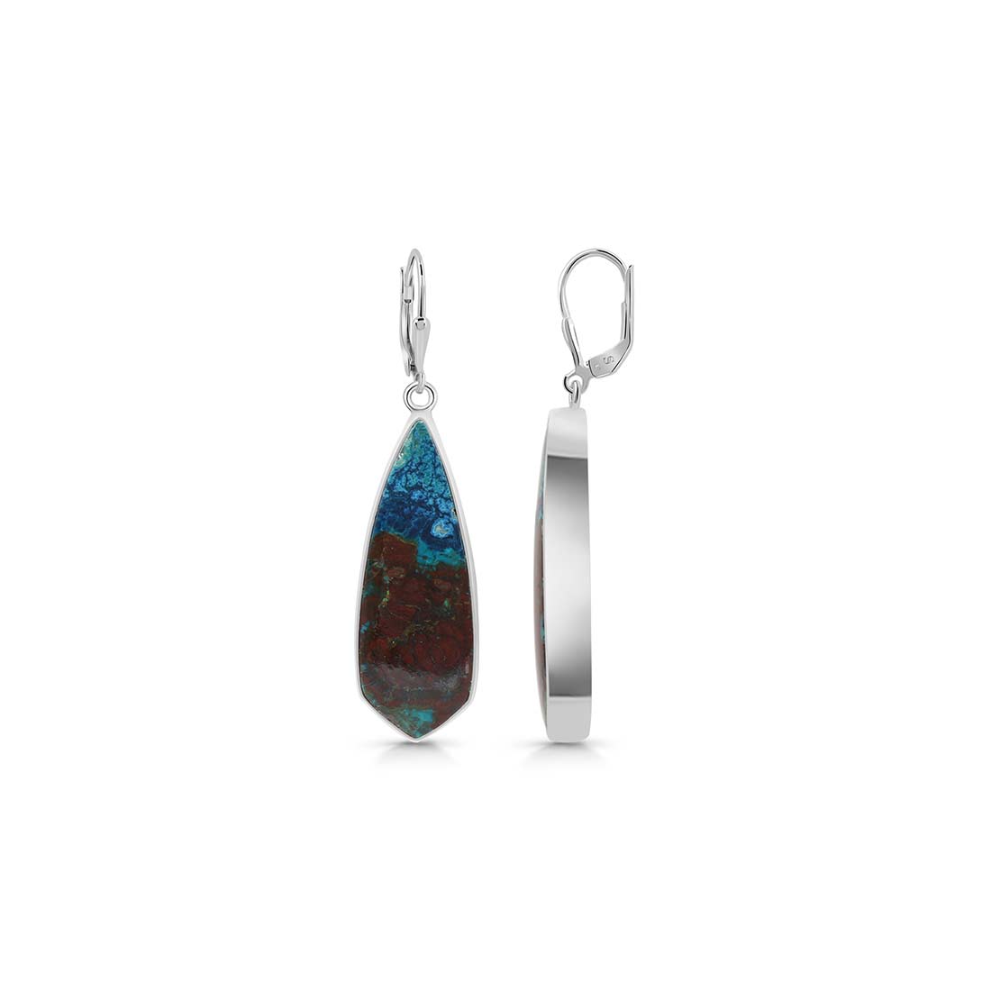 Shattuckite Earring-(STK-E-23.)