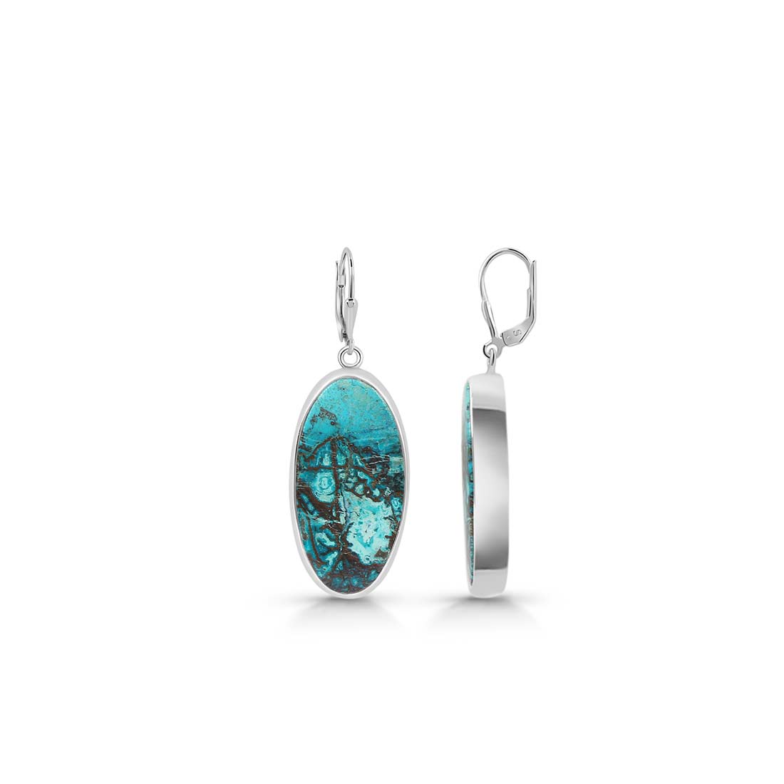 Shattuckite Earring-(STK-E-26.)