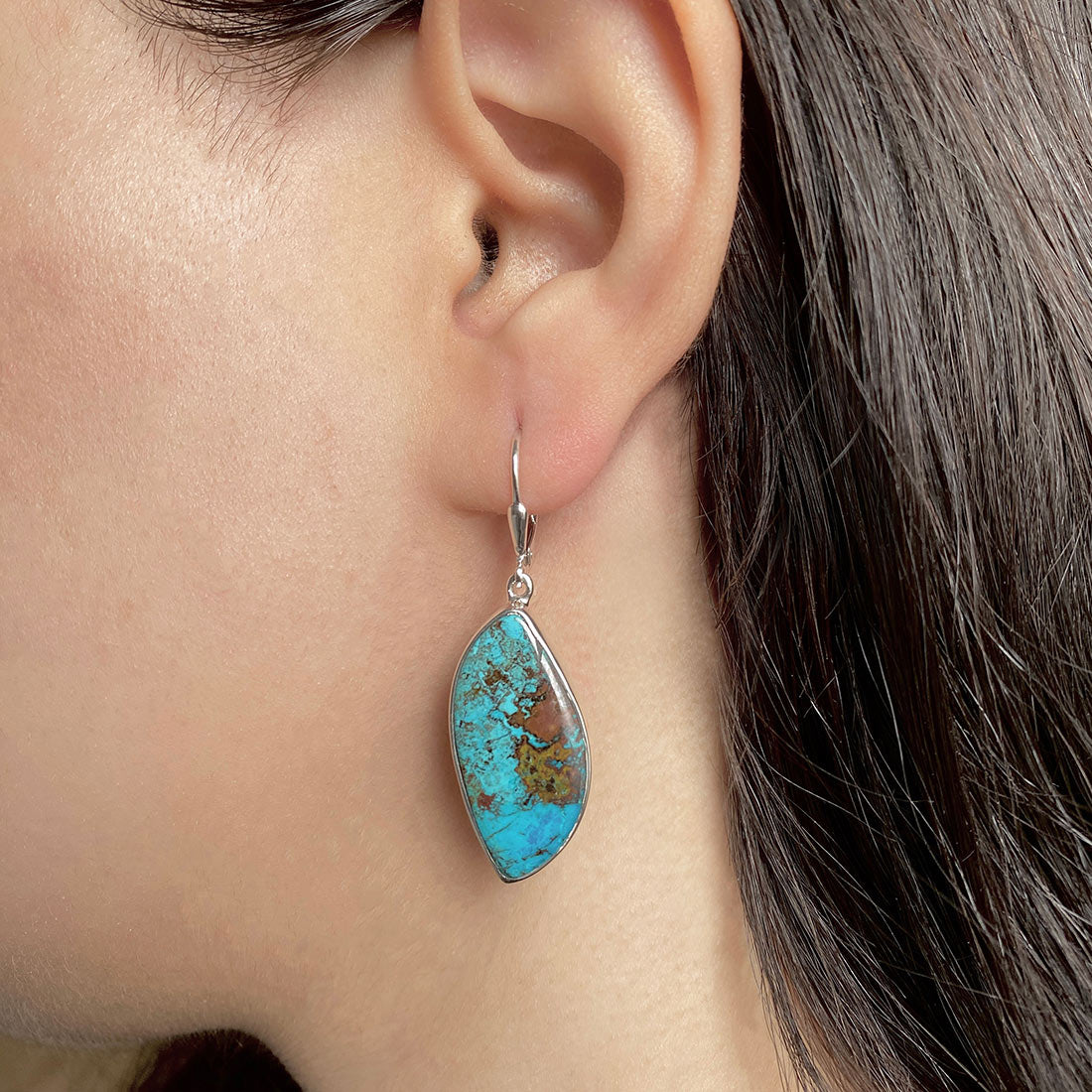 Shattuckite Earring-(STK-E-5.)