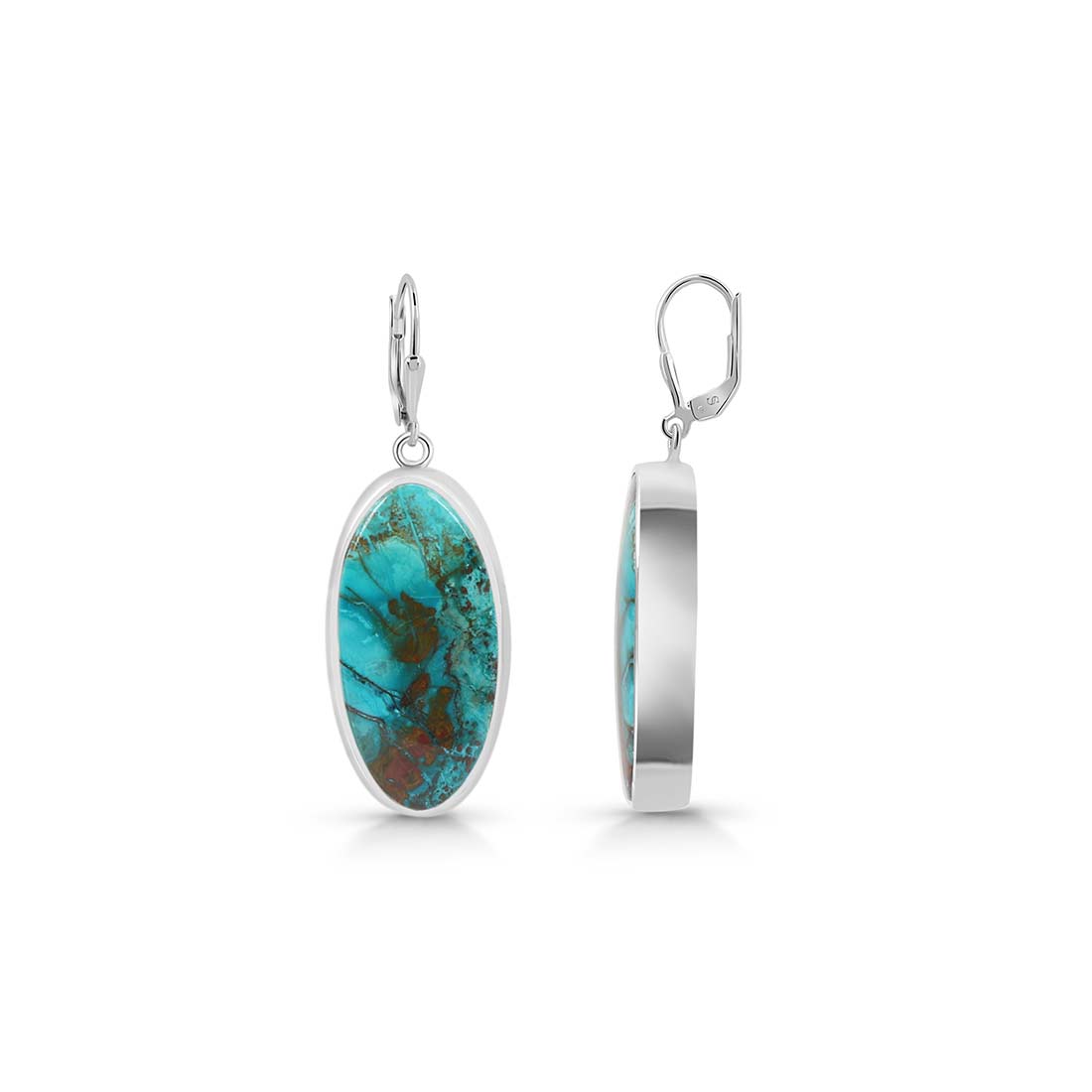 Shattuckite Earring-(STK-E-7.)