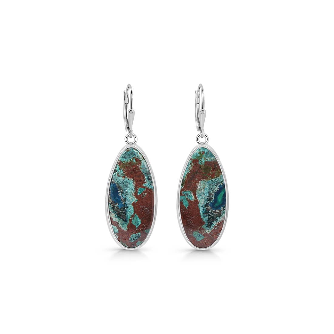 Shattuckite Earring-(STK-E-8.)