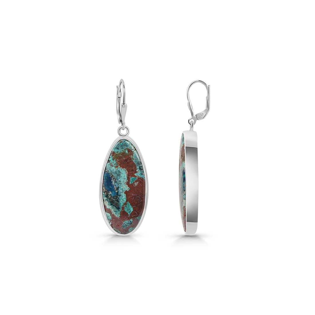 Shattuckite Earring-(STK-E-8.)