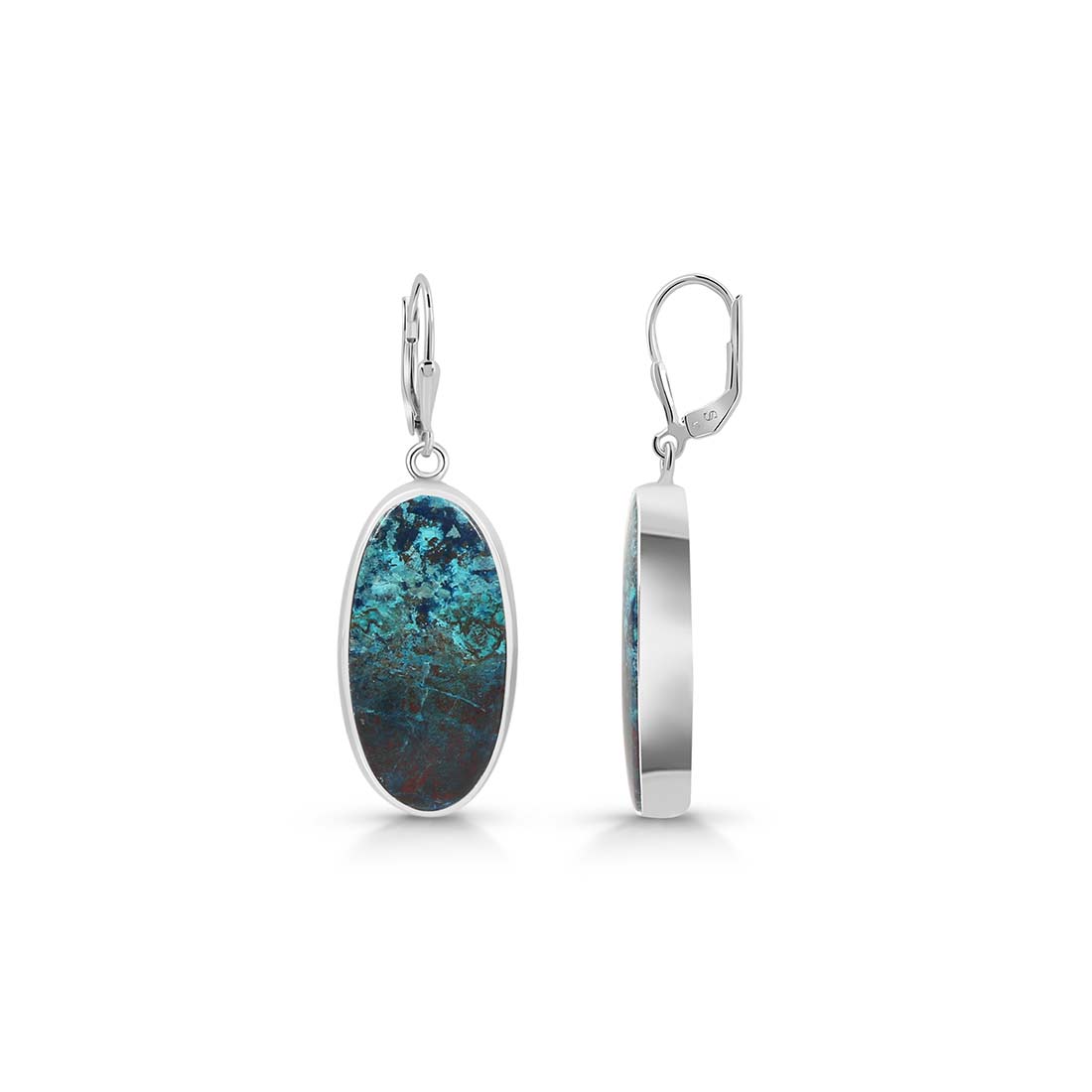 Shattuckite Earring-(STK-E-9.)