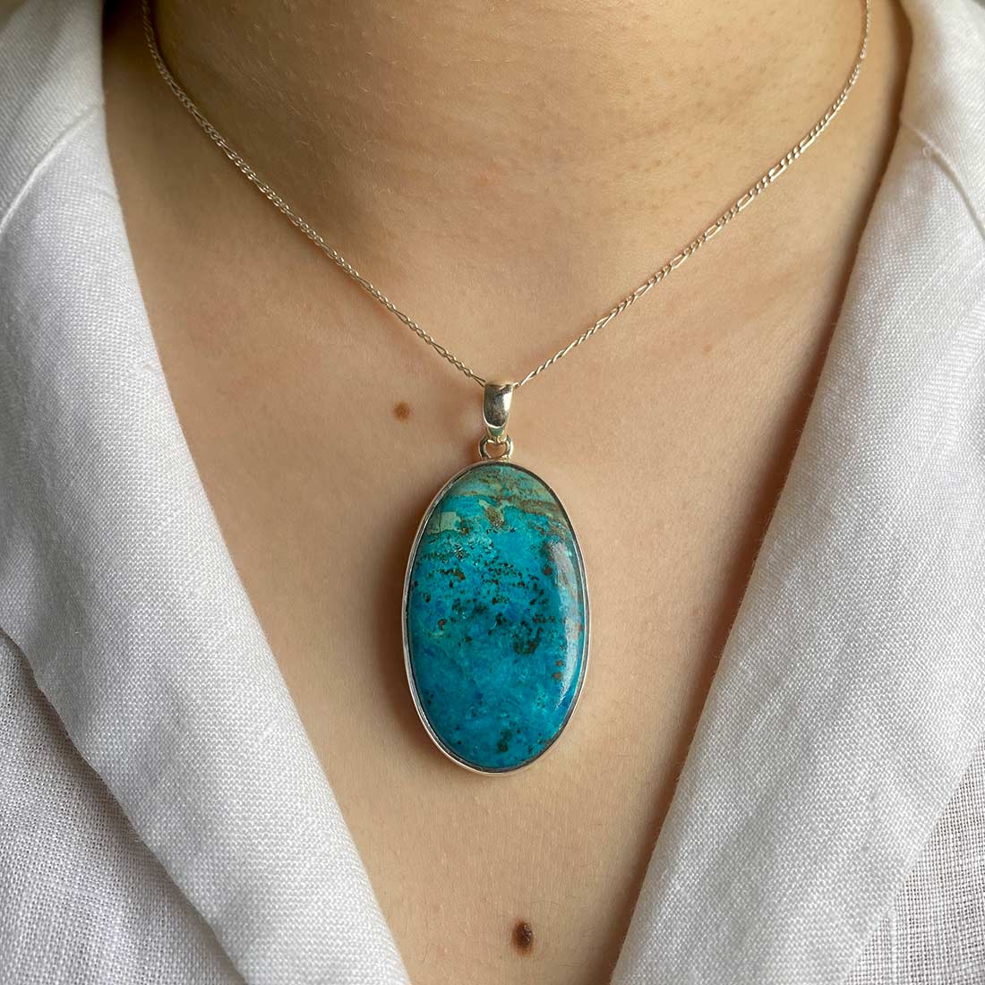 Shattuckite Pendant-(STK-P-19.)