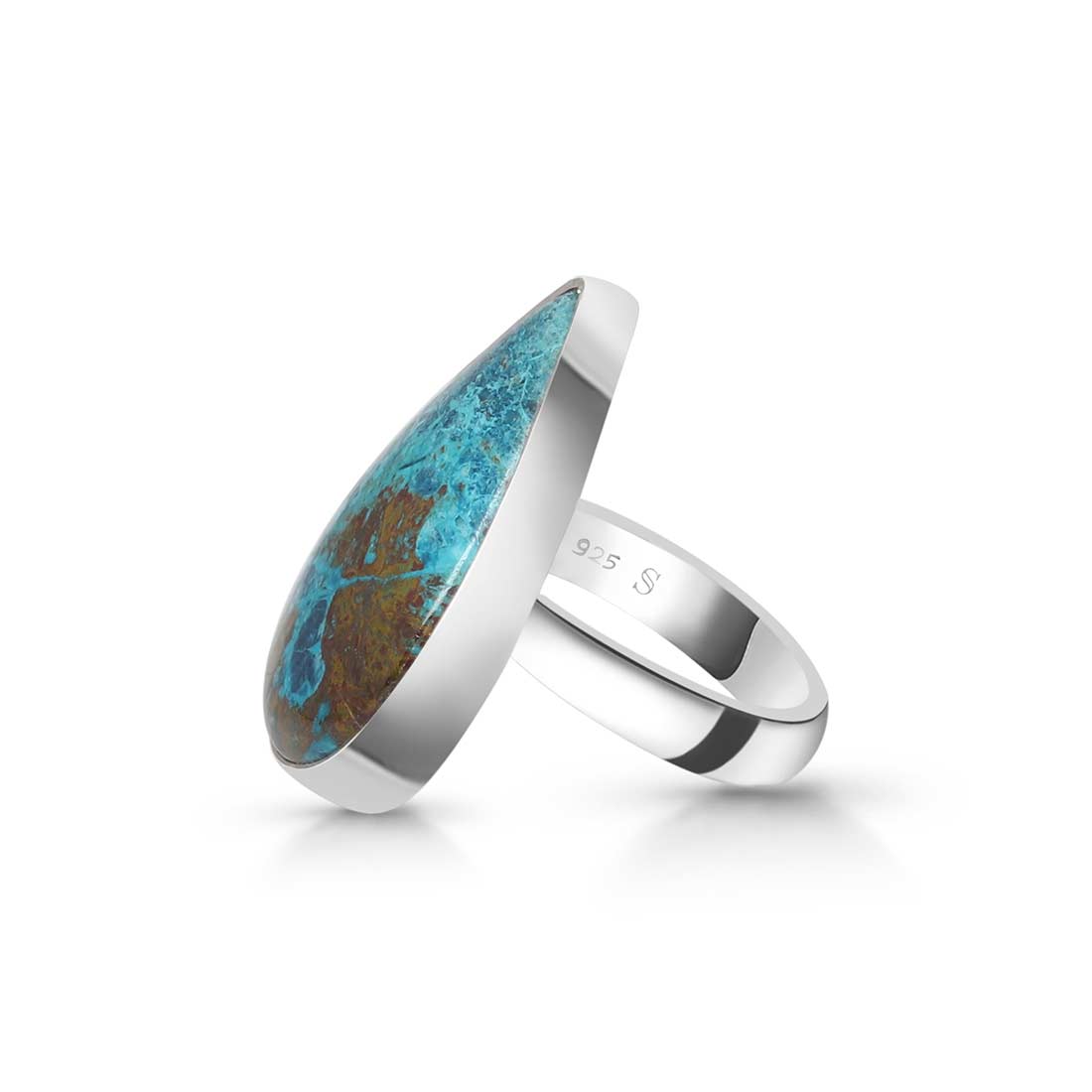 Shattuckite Adjustable Ring -(STK-R-36.)