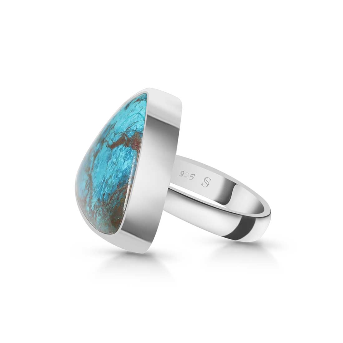 Shattuckite Adjustable Ring -(STK-R-8.)